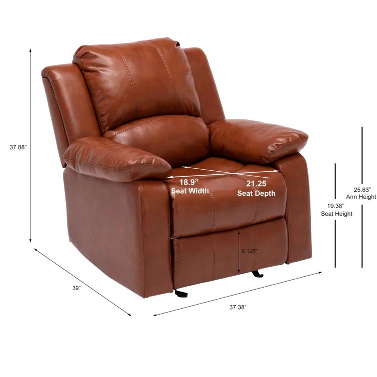 GZMWON Charlotte Leather Gel Recliner