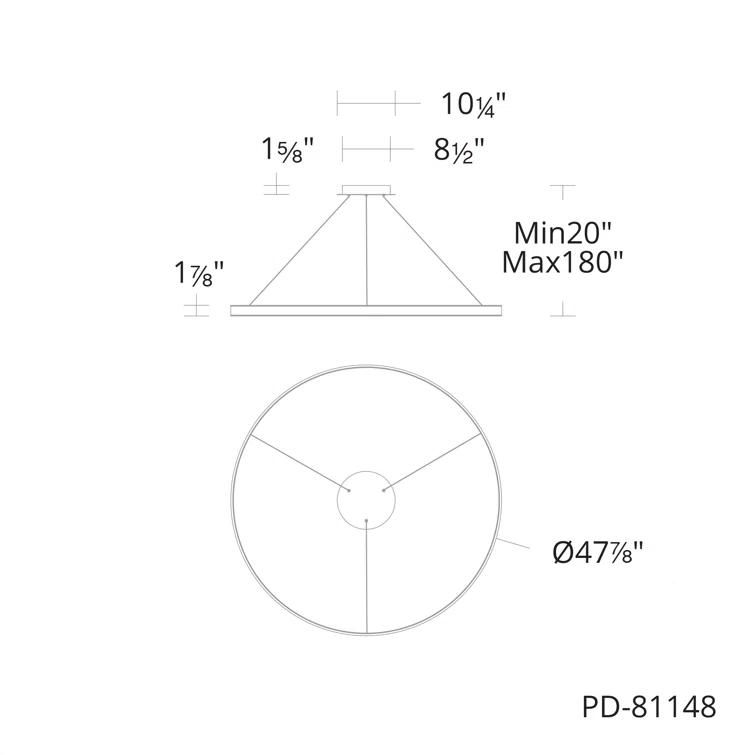 Sirius Unique Drum Dimmable LED Pendant