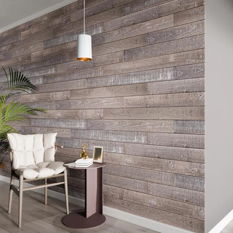 Thermo-Treated 1/4 in. x 5 in. x 4 ft. Barn Wood Wall Planks (10 sq. ft. 6-Pack)