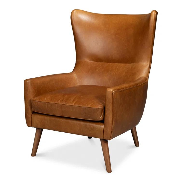 Sarreid Ltd Patron Upholstered Wingback Chair
