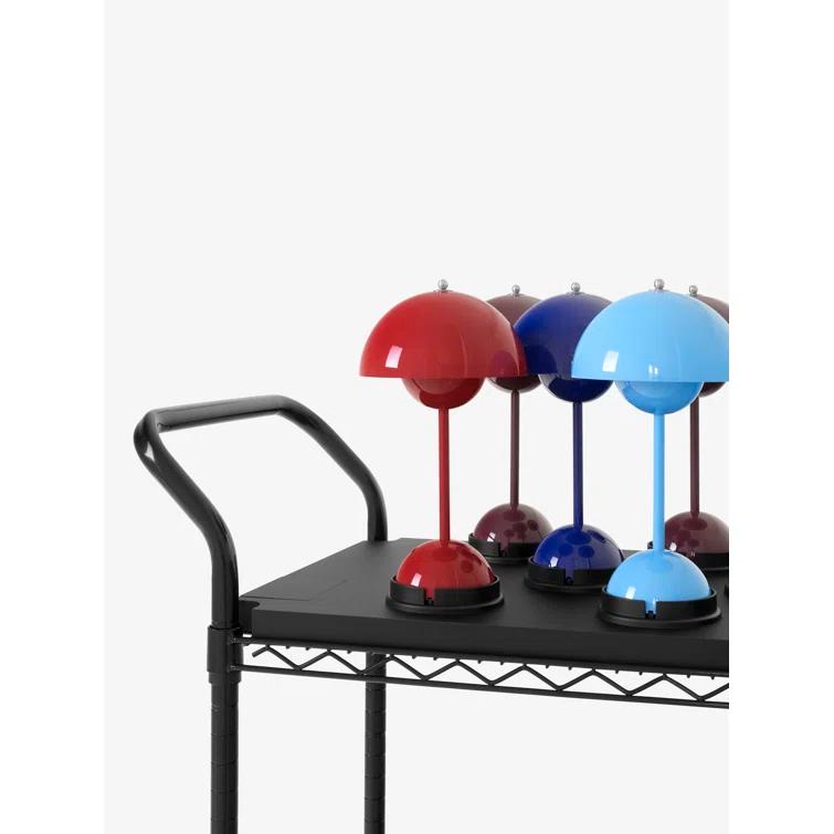 Flowerpot Portable LED Table Lamp Dark Plum