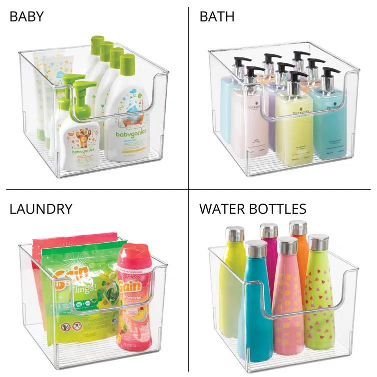 mDesign mDesign Plastic Bathroom Storage Organizer Bin with Open Front