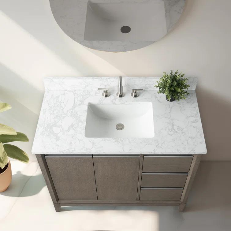 42 Single Bathroom Vanity with Top