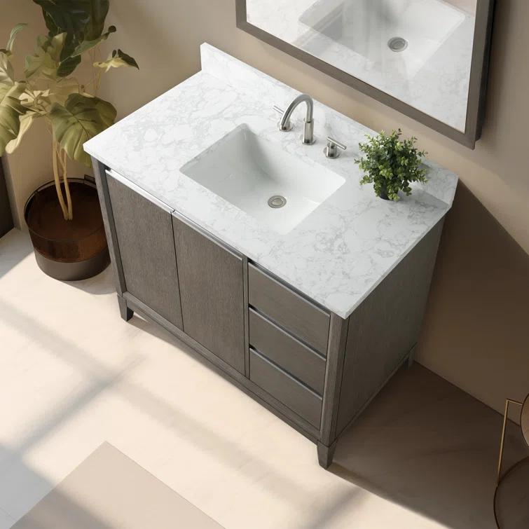 42 Single Bathroom Vanity with Top