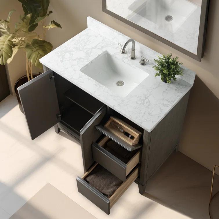 42 Single Bathroom Vanity with Top