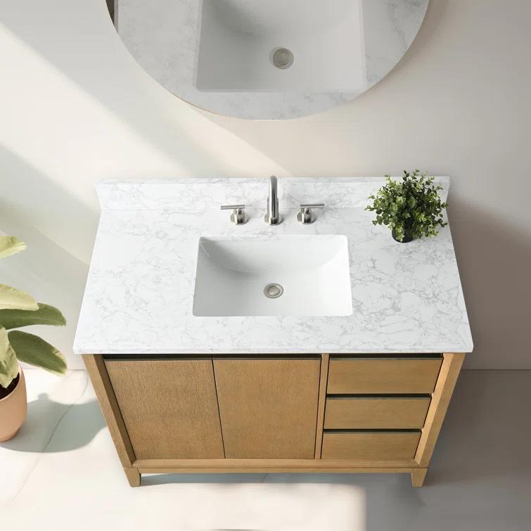 42 Single Bathroom Vanity with Top