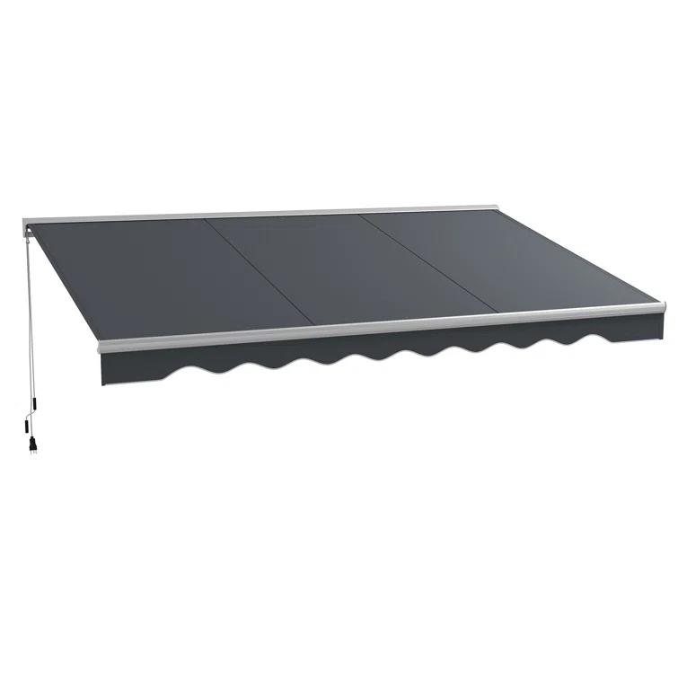Outsunny Outsunny Polyester Cover Retractable Patio Awning