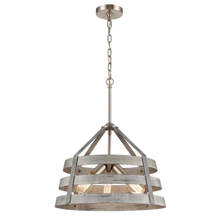 Romie 3 - Light Dimmable Drum Chandelier