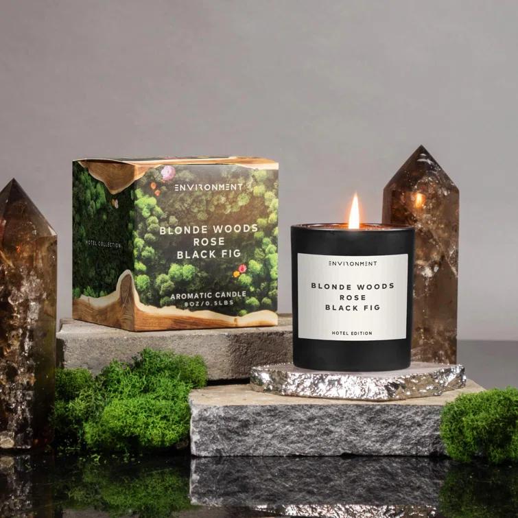 8oz Candle Inspired by The EDITION Hotel® - Blonde Woods | Rose | Black Fig