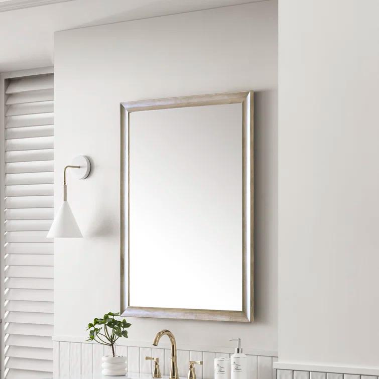 Glenbrooke Solid Wood Flat Wall Mirror