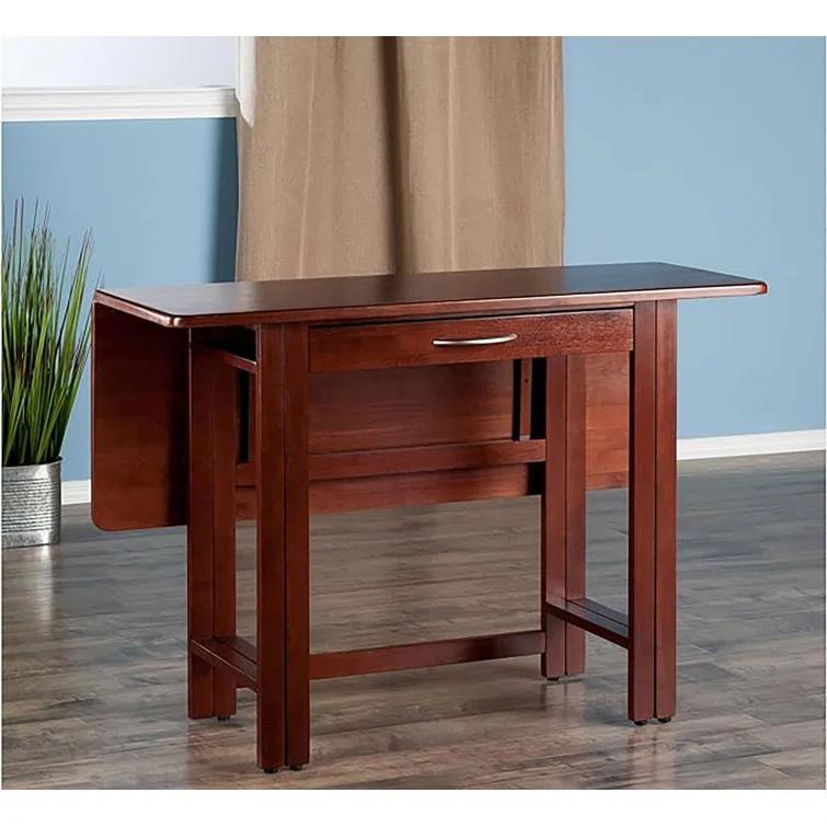 41.73'' Solid Wood Rectangular Folding Table