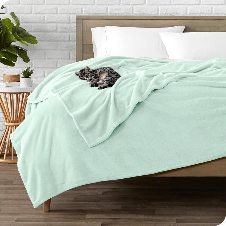 Bare Home Bare Home Microplush Fleece Blanket - Fuzzy, Warm, Bed/Throw Blanket