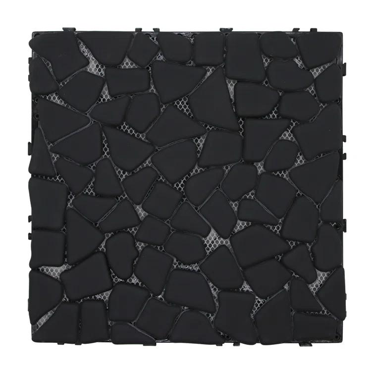 12'' L x 12'' W Stone Interlocking Deck Tile