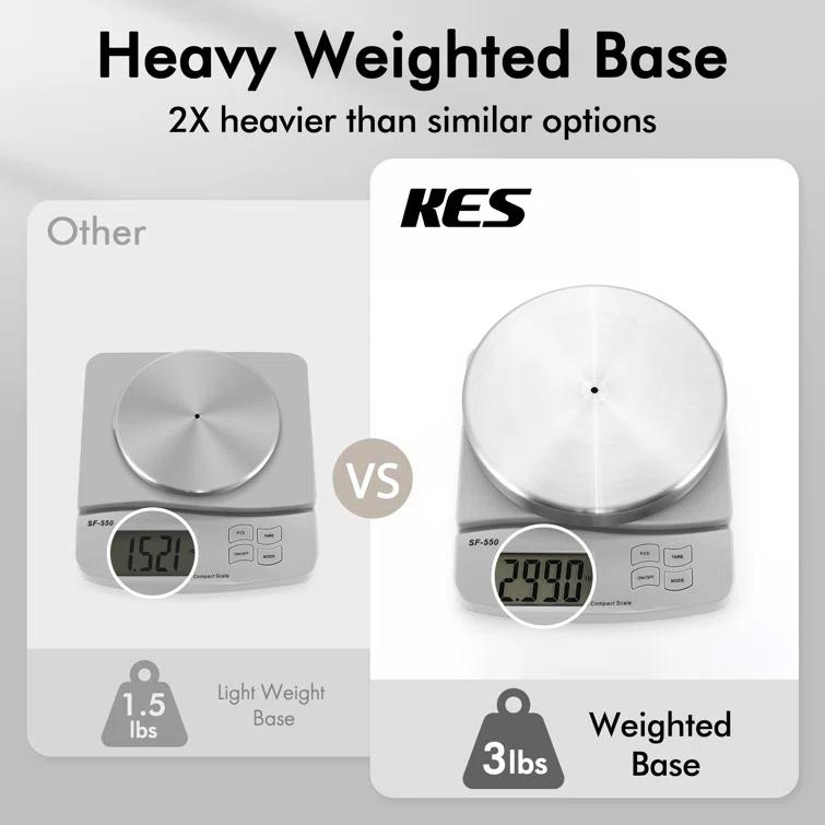 KES Freestanding Toilet Paper Holder with Weighted Base 26" H SUS304 Stainless Steel