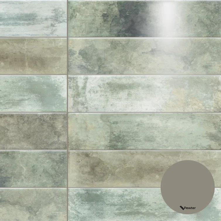 Avila 3" x 12" Ceramic Brick Look Subway Wall Tile