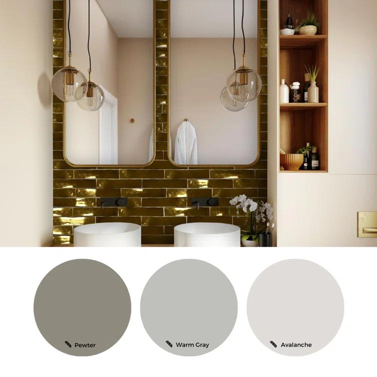 The Tile Life Midas 2" x 10" Ceramic Brick Look Subway Wall Use Tile