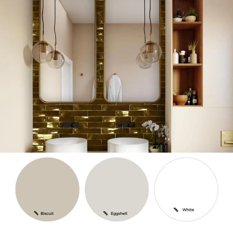 The Tile Life Midas 2" x 10" Ceramic Brick Look Subway Wall Use Tile