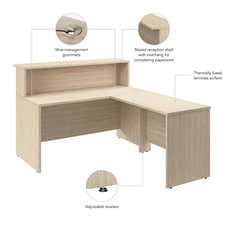 Arrive 60W x 72D L-Shaped Reception Desk