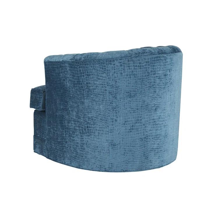Barclay Butera Cliffhaven Upholstered Swivel Barrel Chair