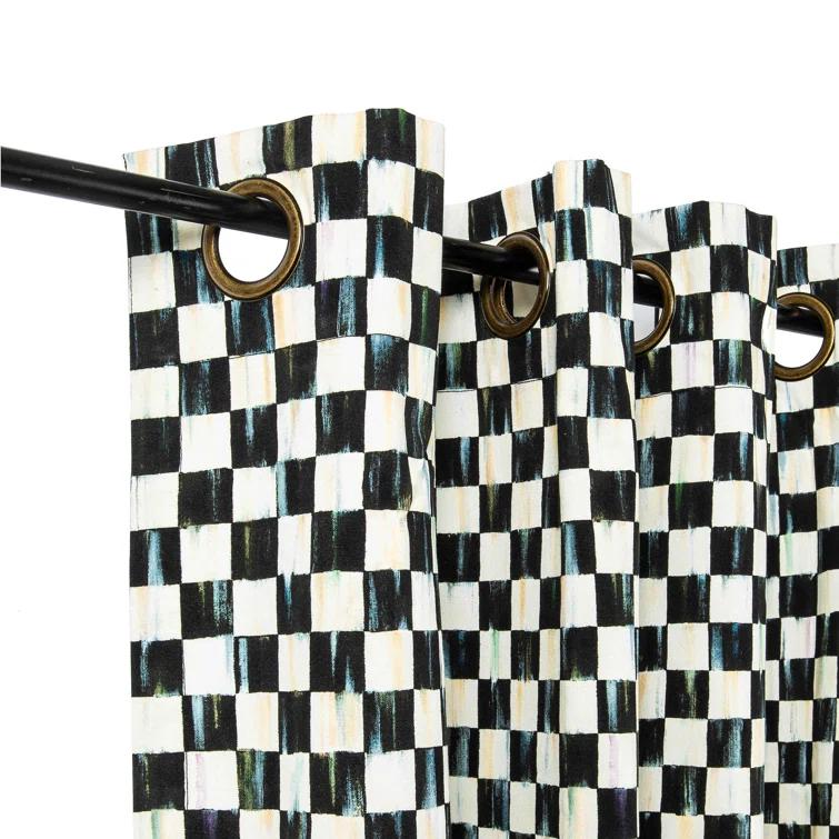 Courtly Check® Grommet Top Curtain Panel