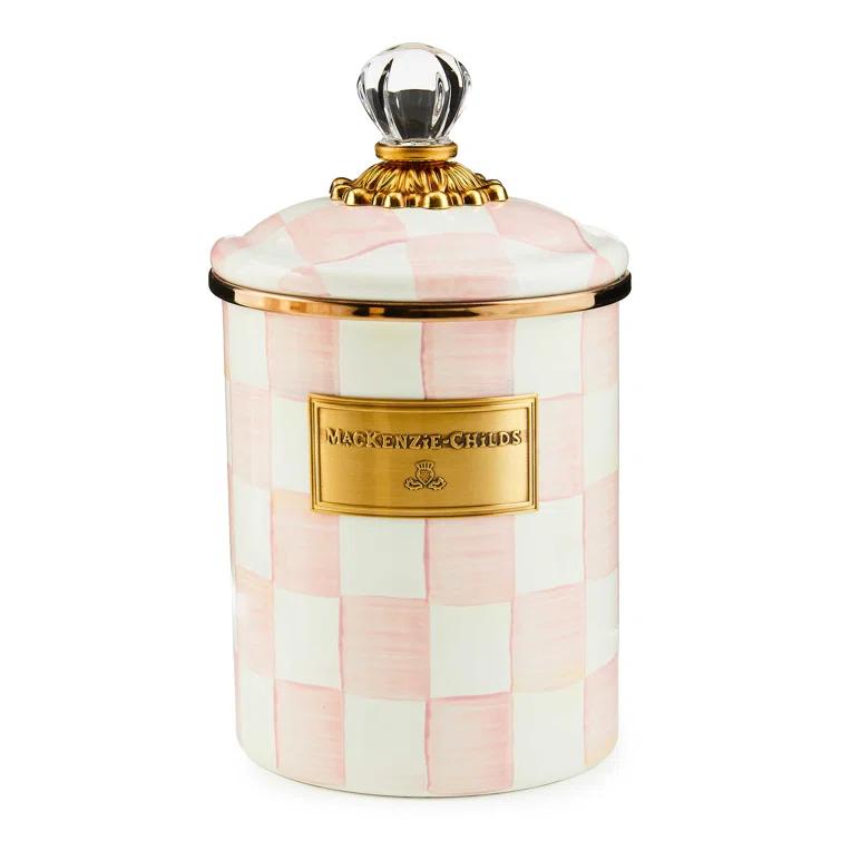 MacKenzie-Childs Rosy Check Kitchen Canisters & Storage Jars