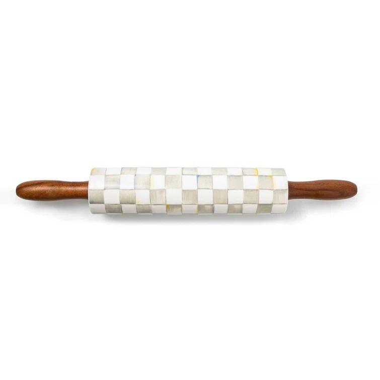 MacKenzie-Childs Sterling Check® Rolling Pin