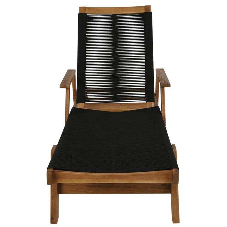 Laguna 28'' Outdoor Acacia Chaise Lounge