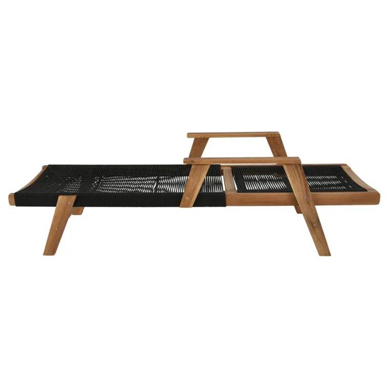 Laguna 28'' Outdoor Acacia Chaise Lounge