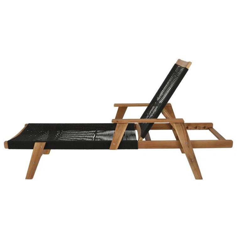 Laguna 28'' Outdoor Acacia Chaise Lounge