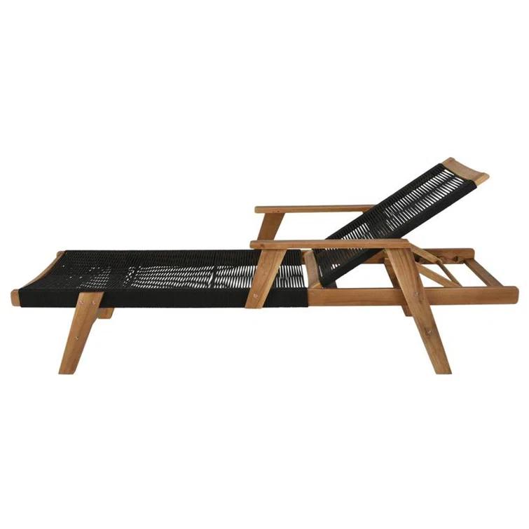 Laguna 28'' Outdoor Acacia Chaise Lounge