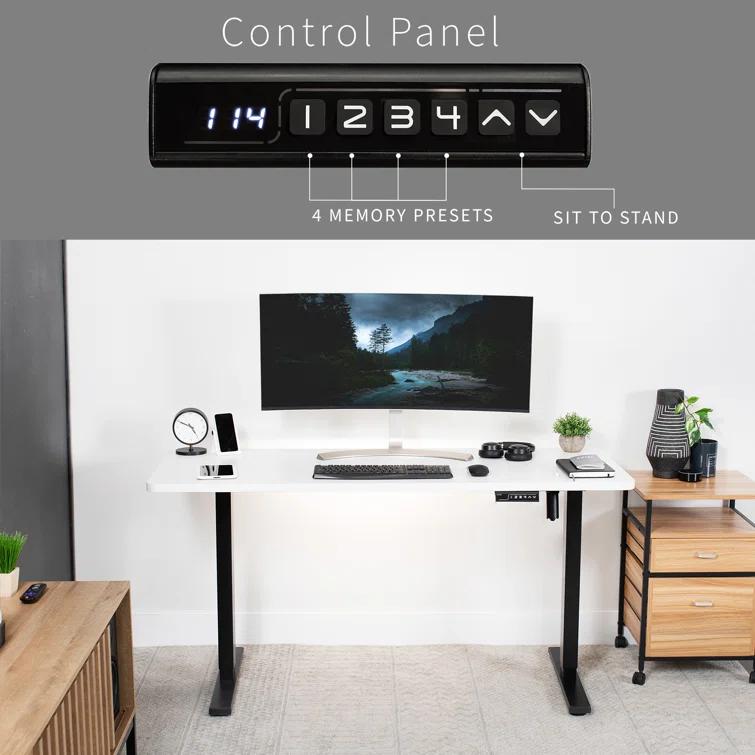 Vivo VIVO Single Motor Electric Desk with Push Button Memory Controller