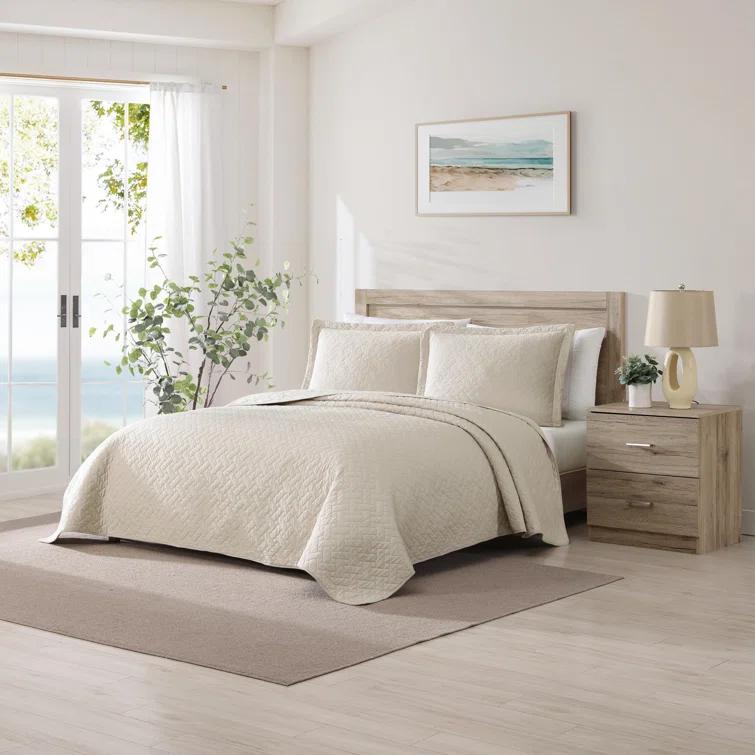 Dune Twin Cotton Reversible Quilt Set with Shams
