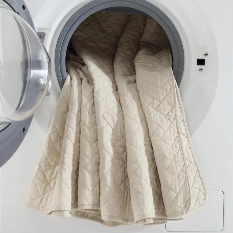 Dune Twin Cotton Reversible Quilt Set with Shams