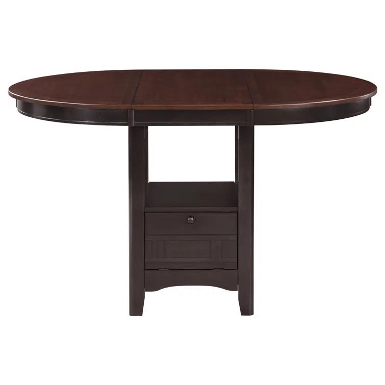 Damian 5-Piece Counter Height Dining Room Set Light Chestnut And Espresso