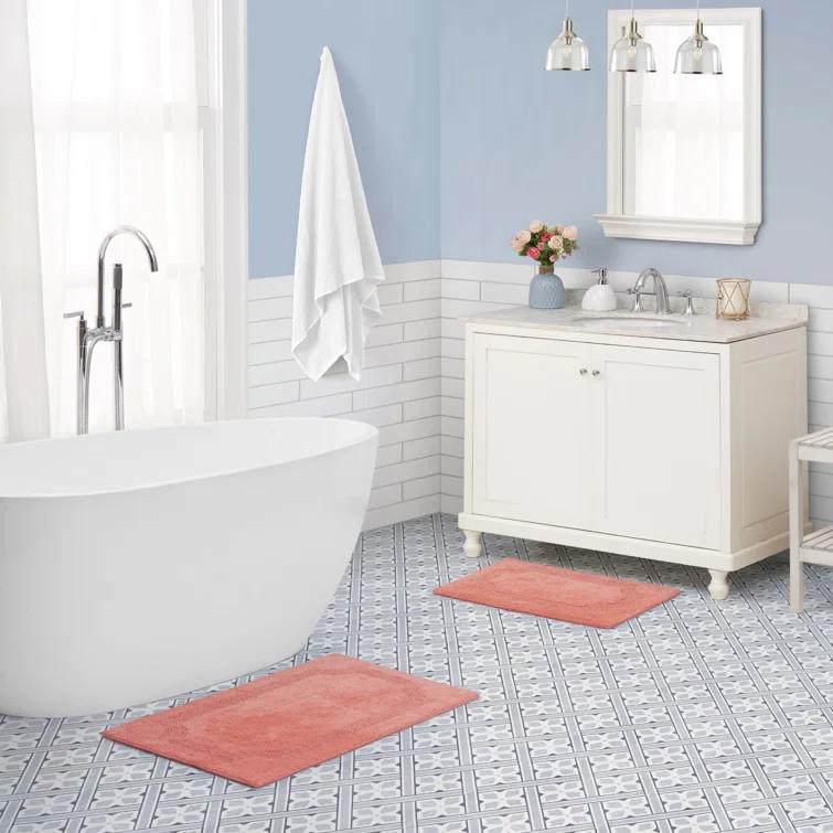 Laura Ashley Laura Ashley Reversible Cotton Bath Rug