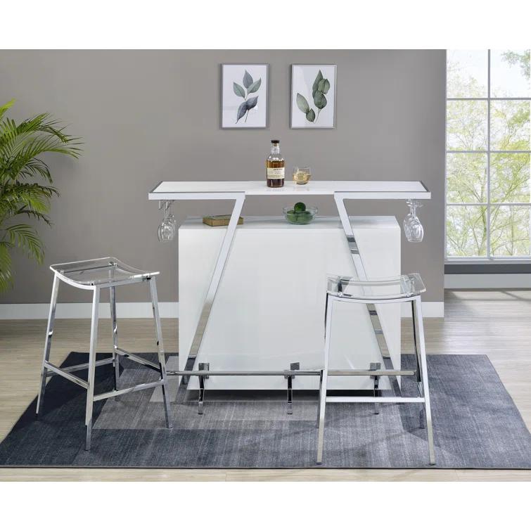 Caydae Bar Set with Wine Storage and Stools