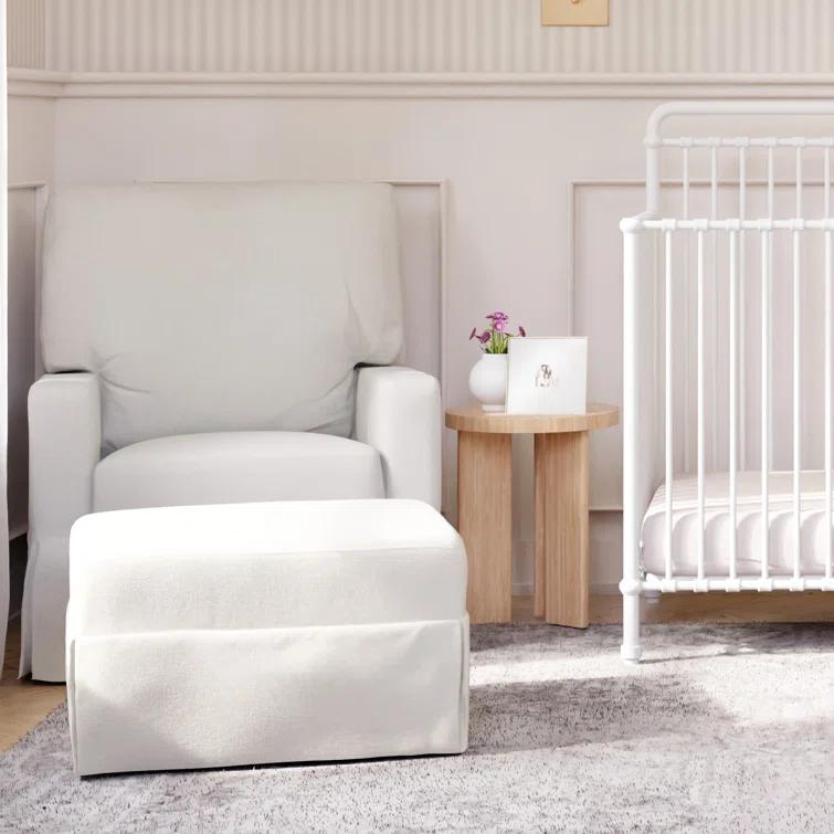 Crawford Upholstered Swivel Glider