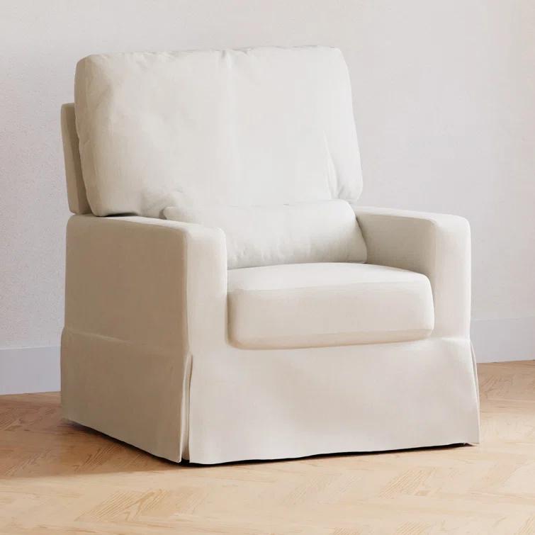 Crawford Upholstered Swivel Glider