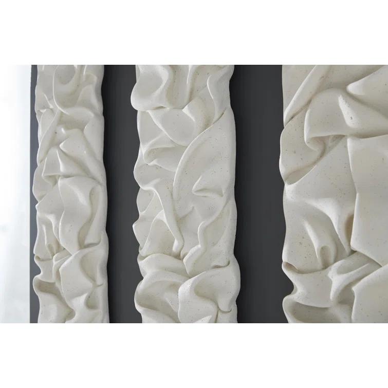 Phillips Collection Drape Runner Wall Art, White Stone