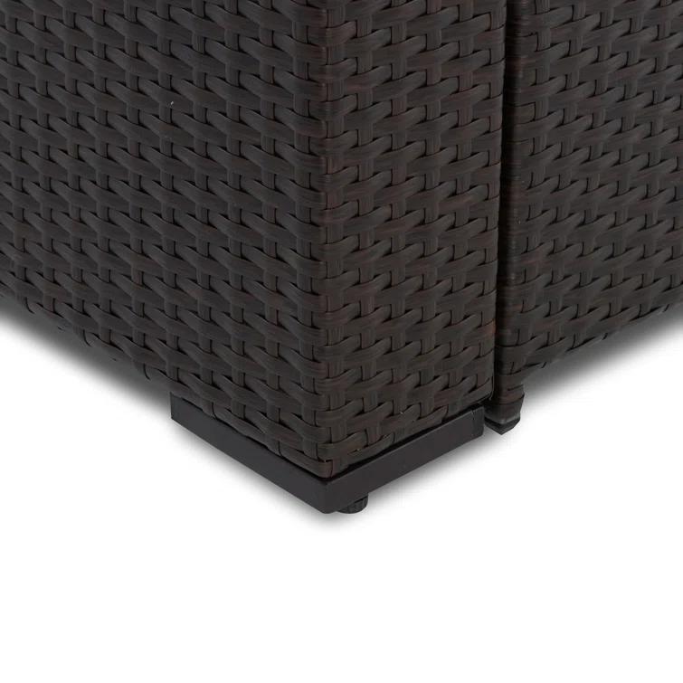 Serta Laguna Outdoor Patio Furniture Collection Outdoor Sofa, Brown Wicker