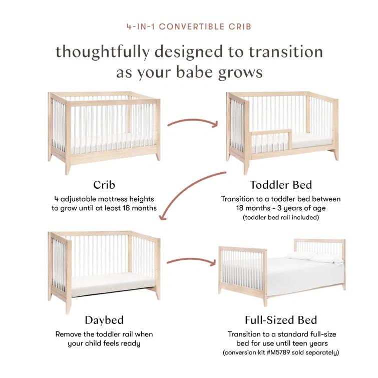 Sprout 4-in-1 Convertible Crib