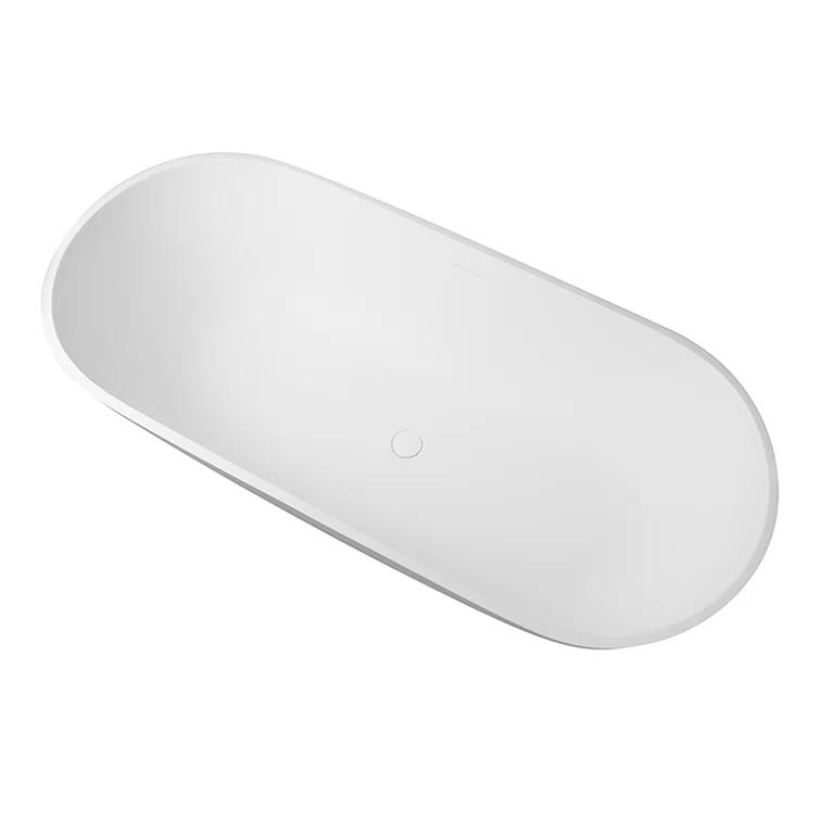 Ryder 68.9'' x 29.5'' Freestanding Soaking Stone Rein Bathtub