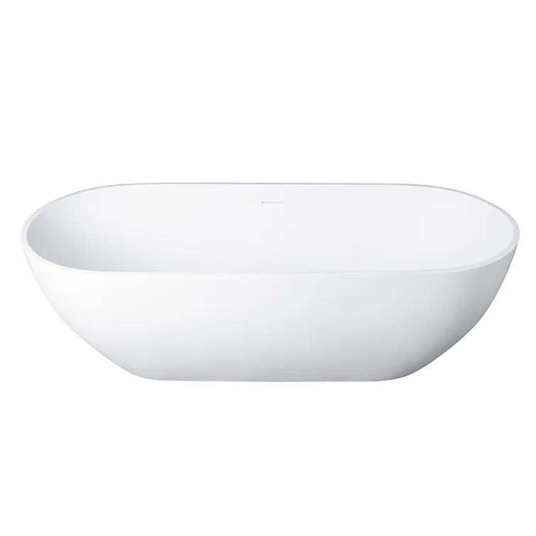 Ryder 68.9'' x 29.5'' Freestanding Soaking Stone Rein Bathtub