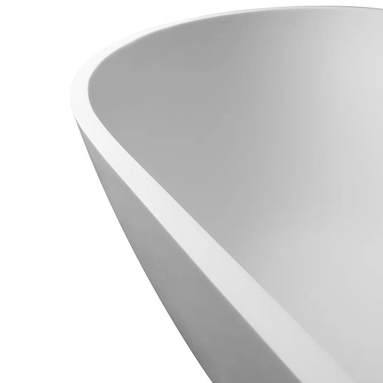 Ryder 68.9'' x 29.5'' Freestanding Soaking Stone Rein Bathtub