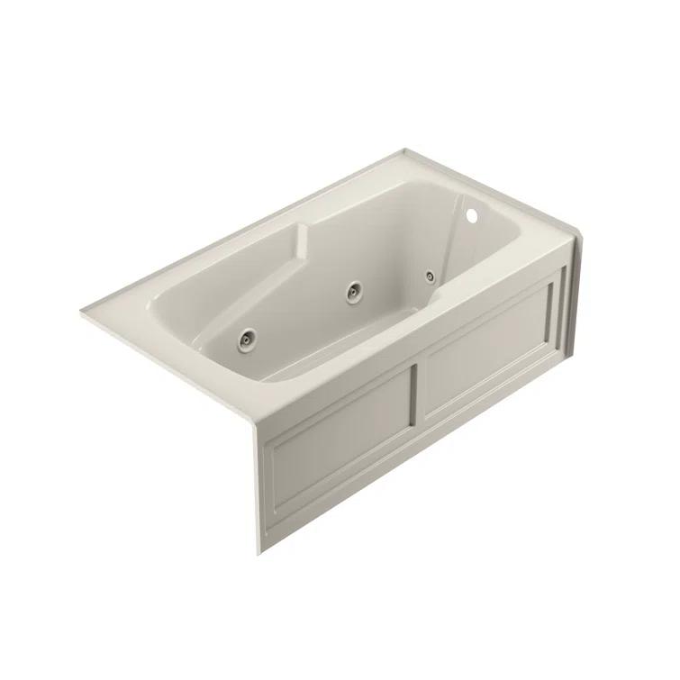 Cetra® 60" x 32" Alcove Whirlpool Acrylic Bathtub