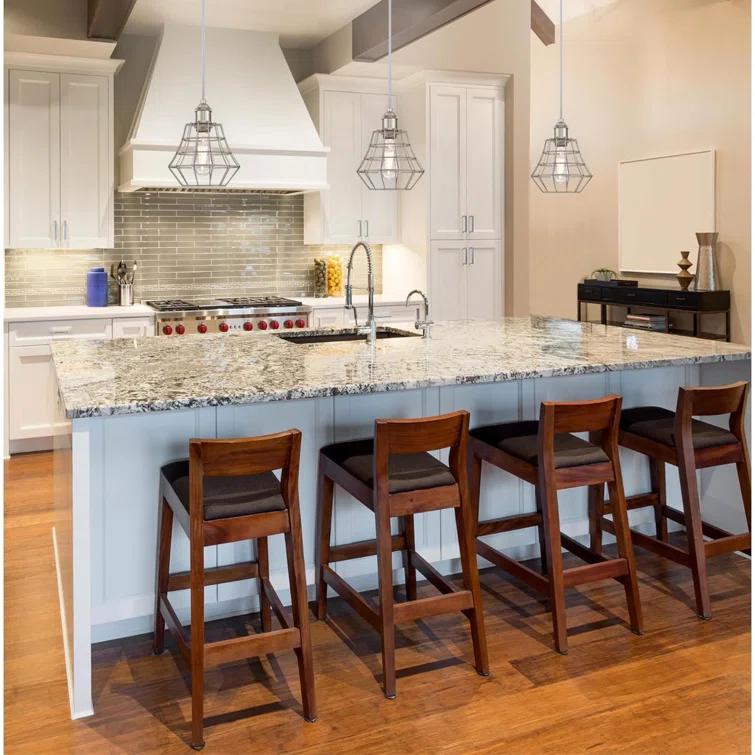 Nathaniel 1 - Light Brushed Nickel Geometric Pendant