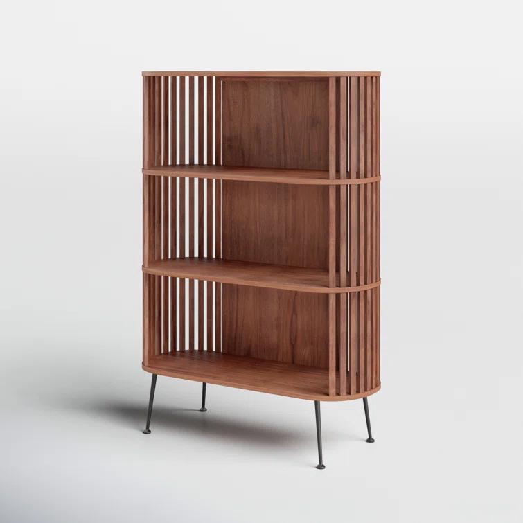 Rounded Wood Slats Shelf