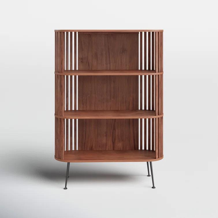 Rounded Wood Slats Shelf