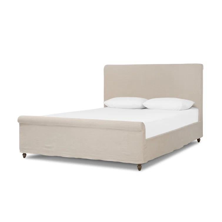 Dalia Slipcover Bed by Amber Lewis x Four Hands - Dune / Queen