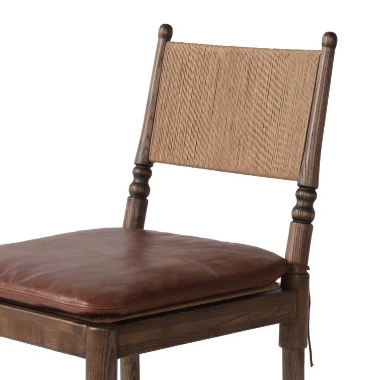 Fayth Bar and Counter Stool by Amber Lewis x Four Hands - Mahogany Leather / Counter